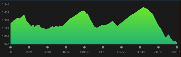 Höhenprofil Sunnsatlauf